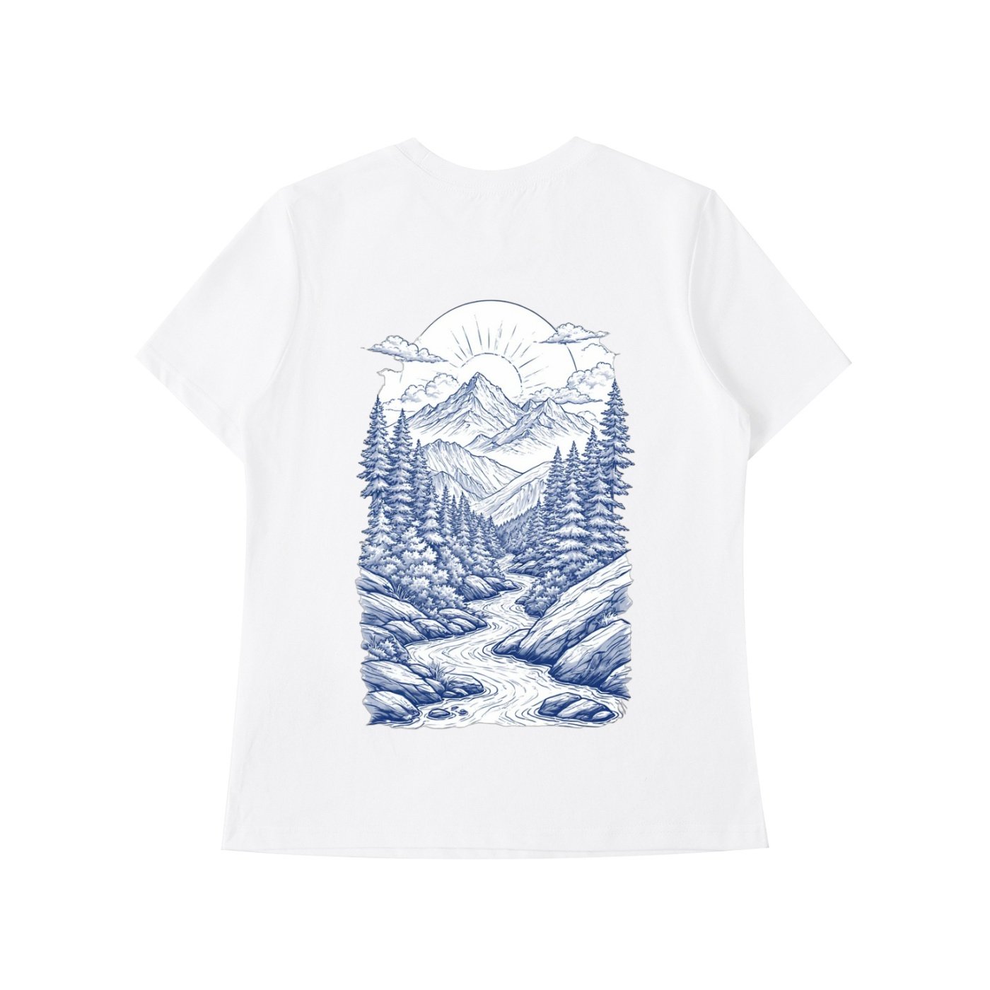 "MOUNTAINS" Essential Standard Shoulder T-Shirt