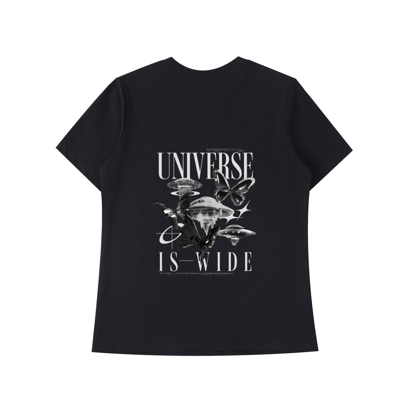 "UNIVERSE IS WIDE" Essential Standard Shoulder T-Shirt
