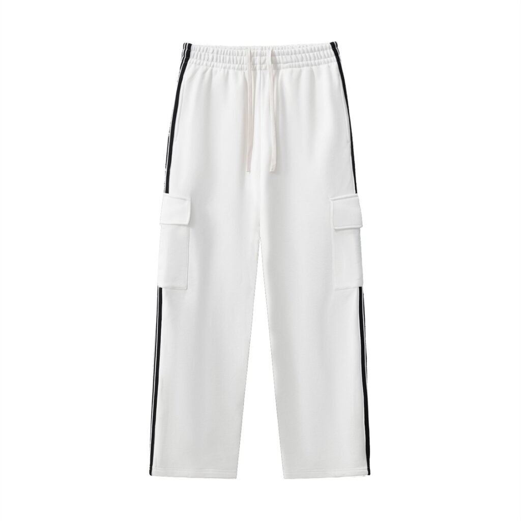 Side Stripe Straight-Leg Pants