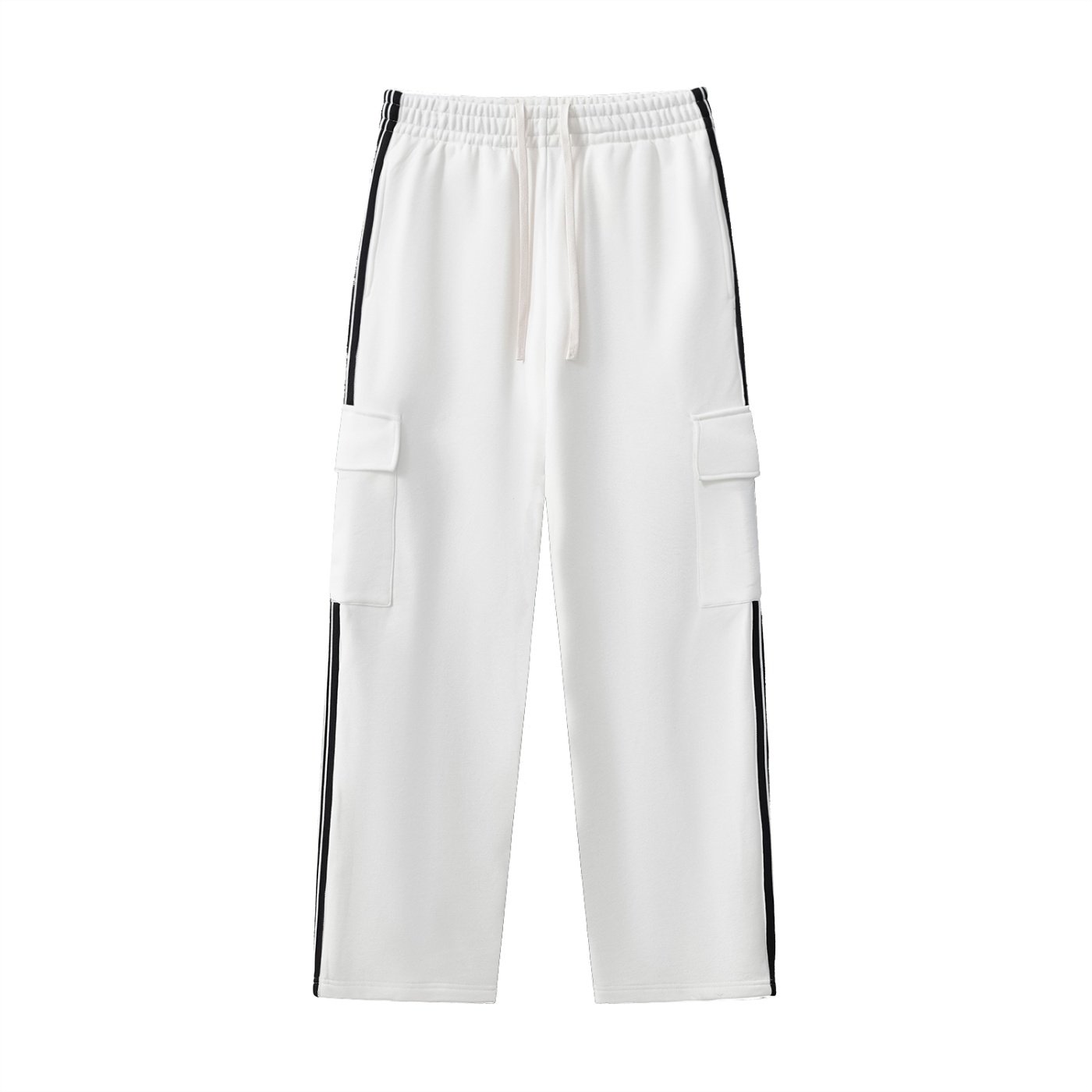 Side Stripe Straight-Leg Pants