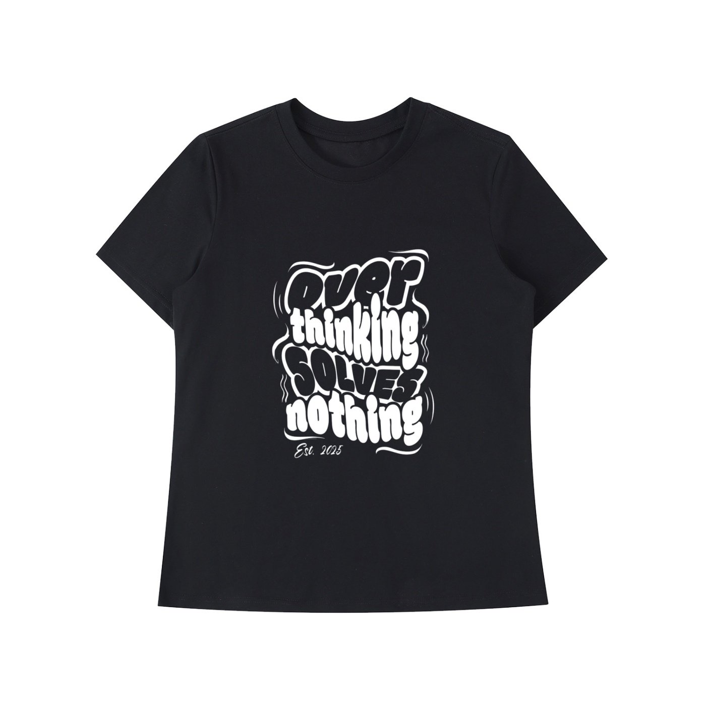 "OVER THINKING"  Essential Standard Shoulder T-Shirt